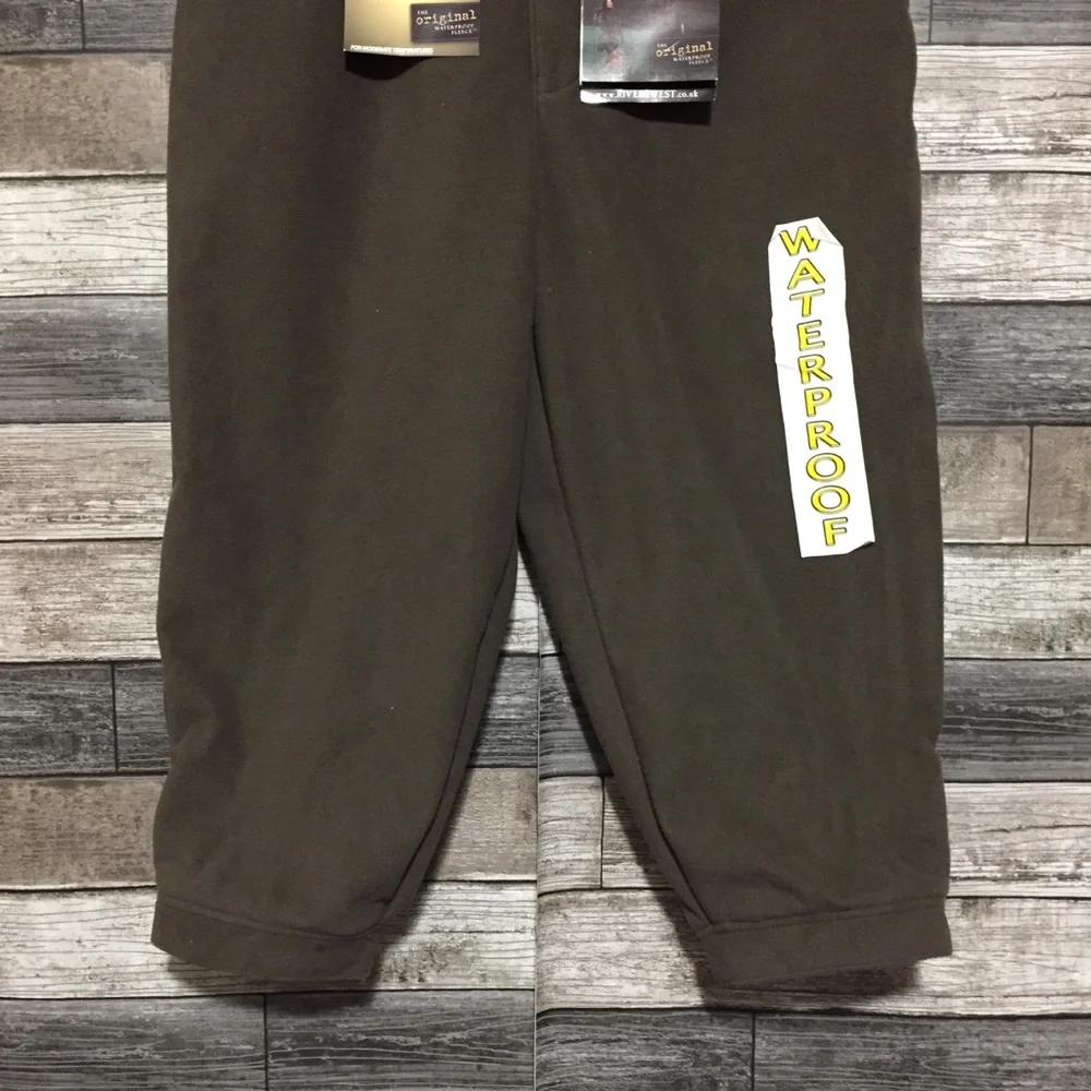 Rivers West Heritage Breeks Fleece Crop Pants Size L Green Brown Waterproof